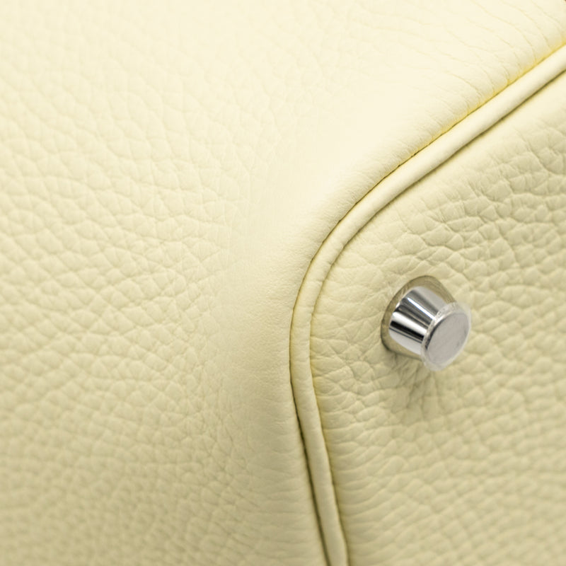 Hermes Picotin 18 Lock Bag Clemence Jaune Milton SHW Stamp K