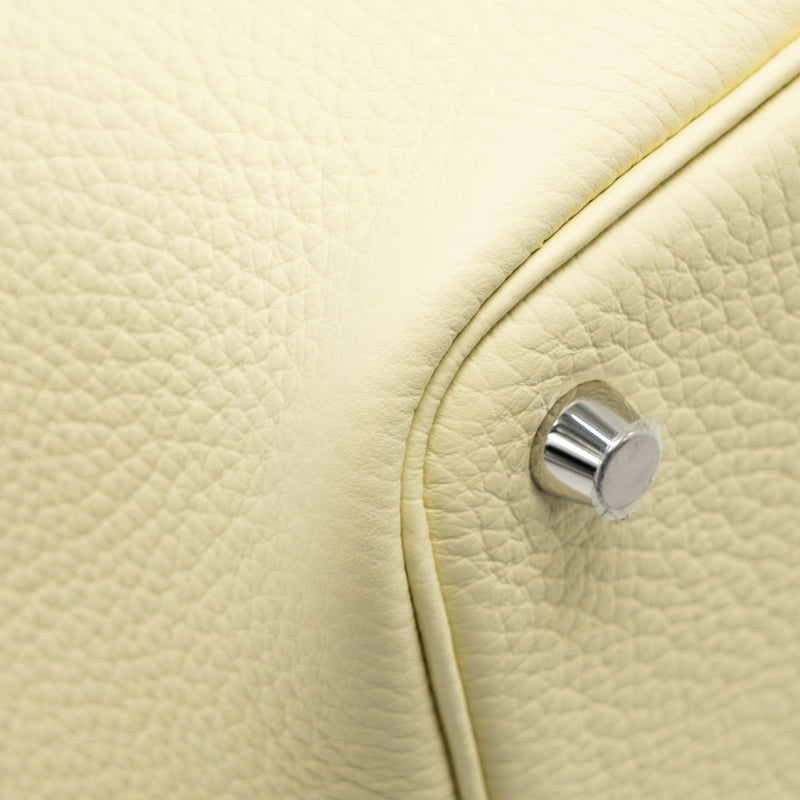 Hermes Picotin 18 Lock Bag Clemence Jaune Milton SHW Stamp K