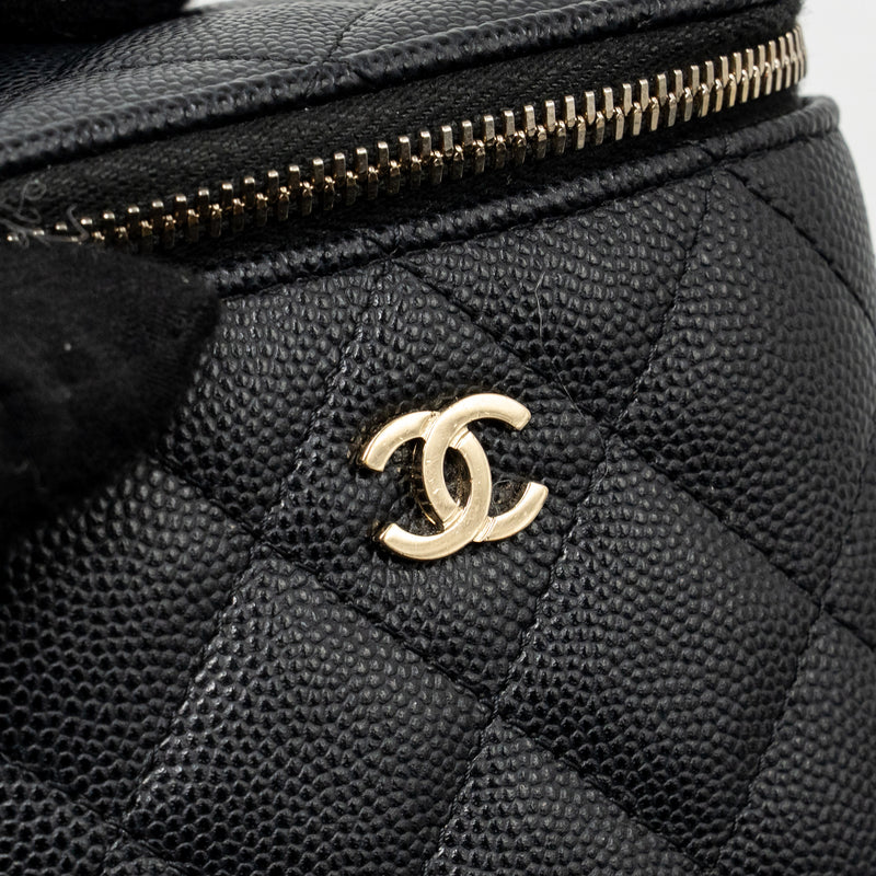 Chanel Classic Small Vanity with Chain Caviar Black LGHW