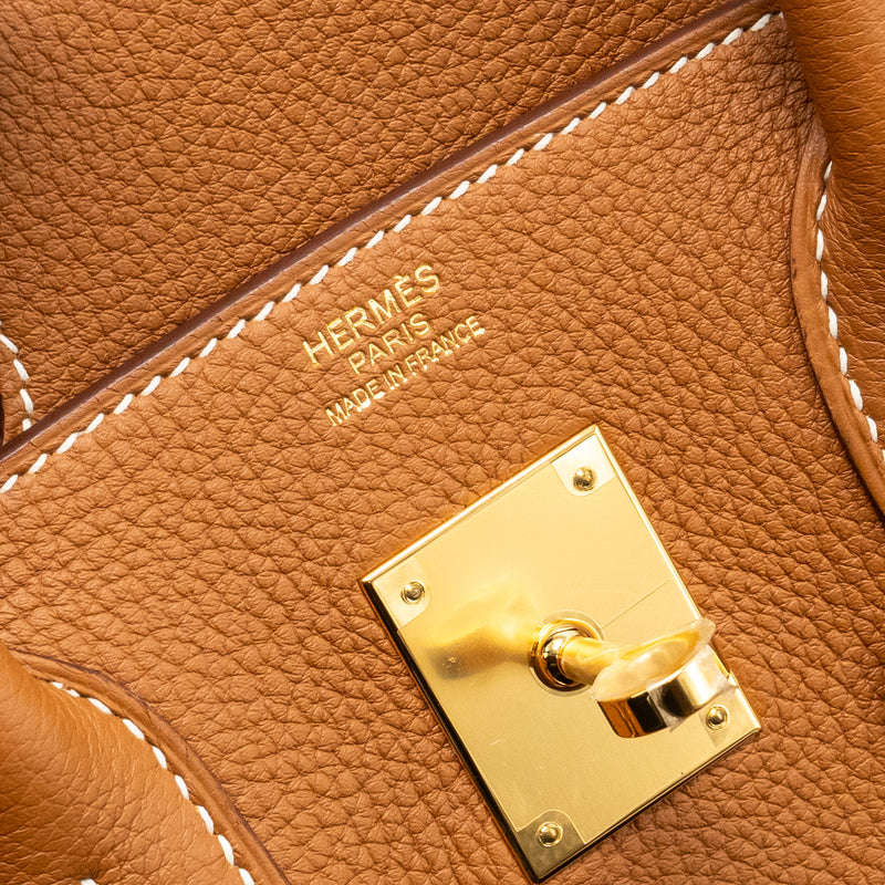 Hermes Birkin 30 Togo Gold GHW Stamp U