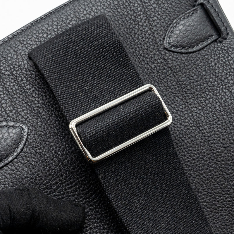 Hermes Hac A Dos Pm Backpack Togo Black SHW Stamp W