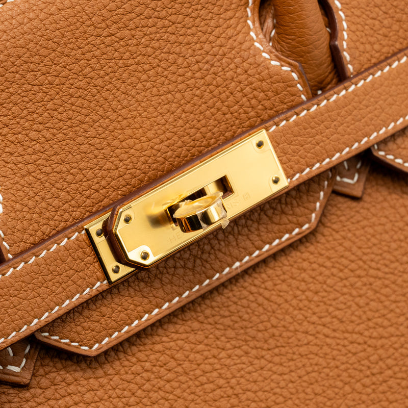 Hermes Birkin 30 Togo Gold GHW Stamp U