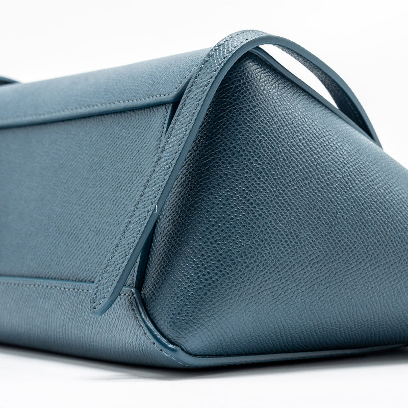 Celine nano belt bag Grained Calfskin Blue GHW