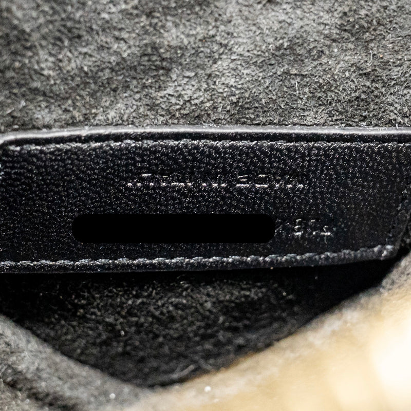 Saint Laurent/YSL Love Heart Chain Bag Lambskin Black GHW