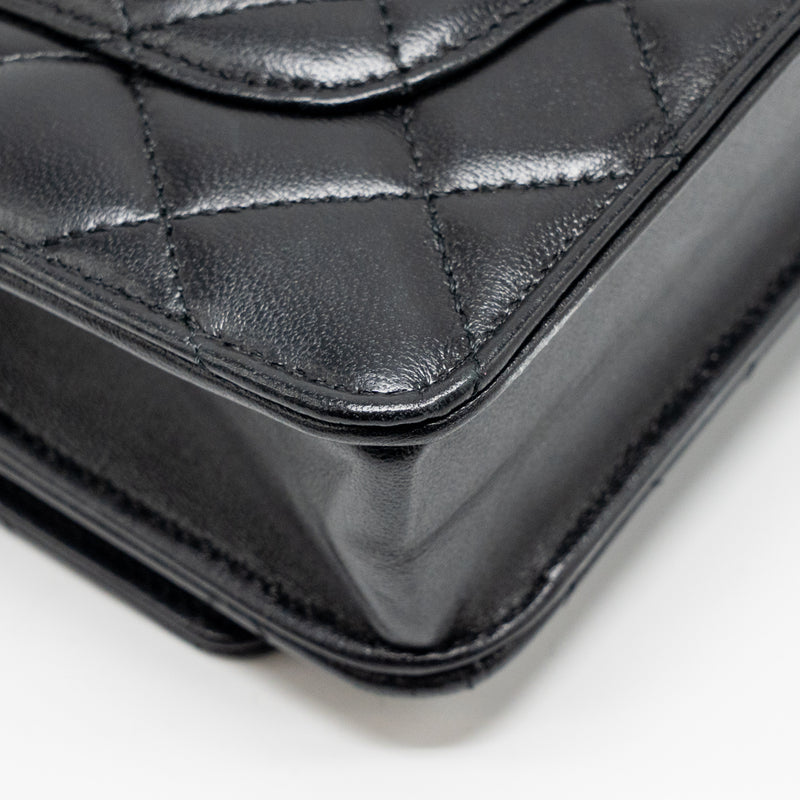 Chanel Coco Charm Wallet on Chain Lambskin Black LGHW