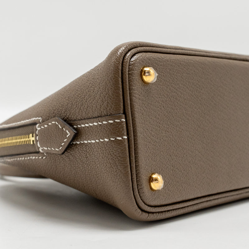 Hermes Mini Bolide Chèvre Mysore Etoupe GHW Stamp U