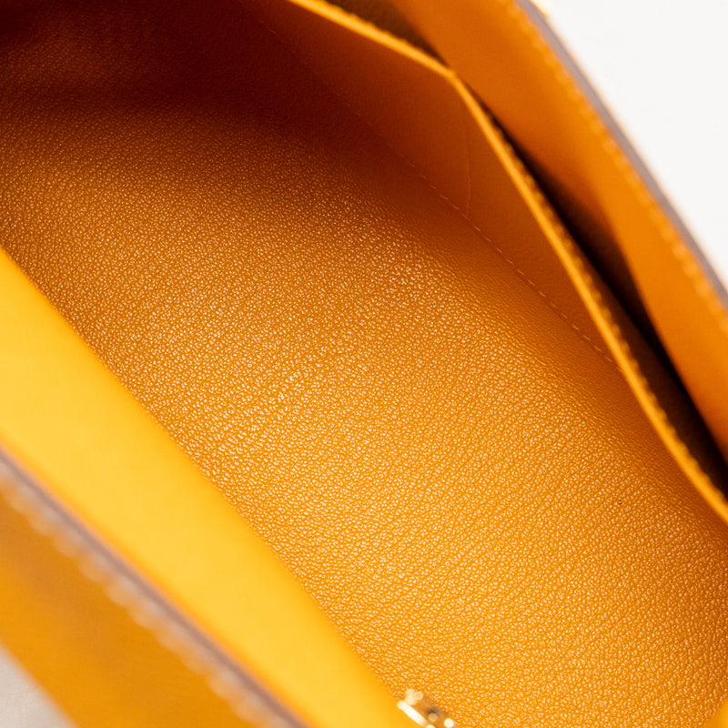 Hermes Kelly 28 Special Order Epsom Jaune D’Or/Craie Brushed GHW Stamp D