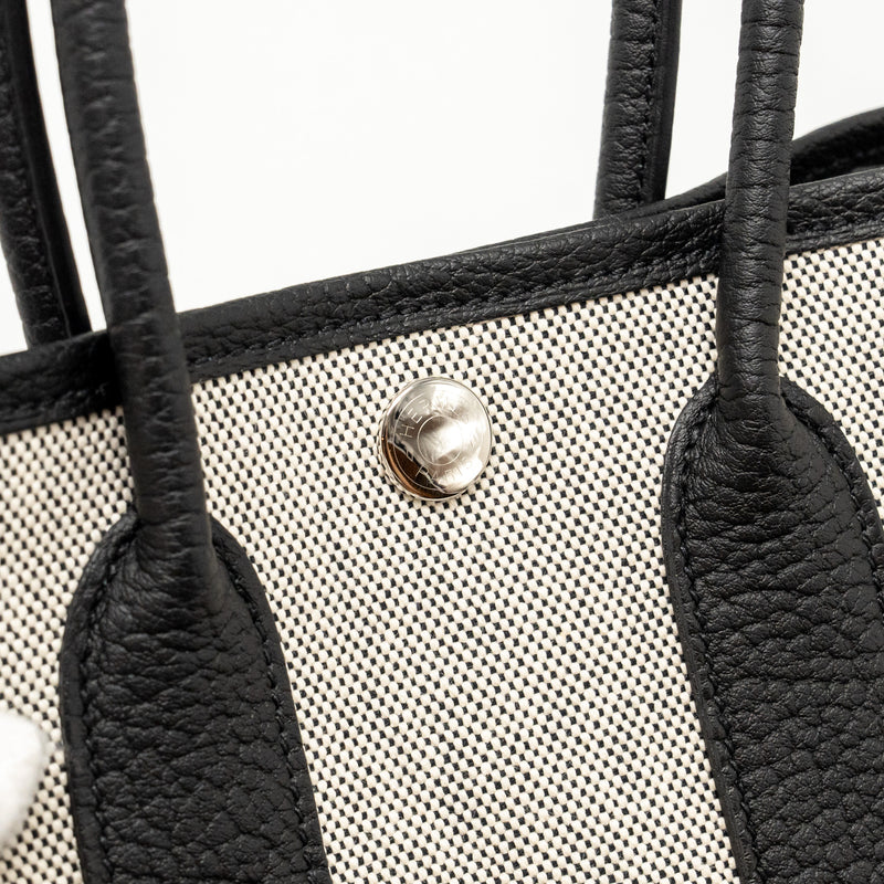 Hermes Garden Party 23 Canvas/Negonda Ecru-Black/Black SHW Stamp W
