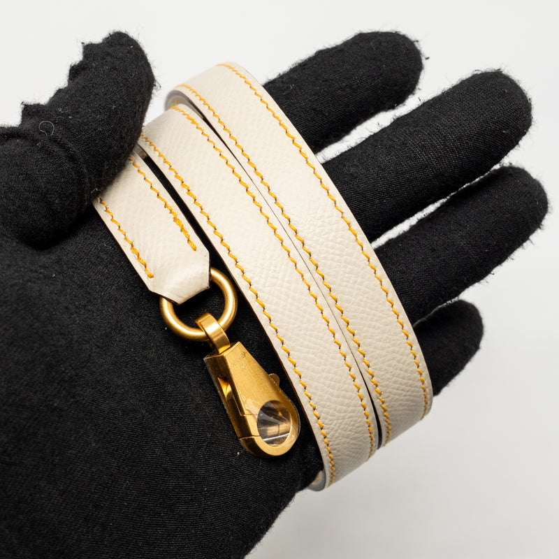 Hermes Kelly 28 Special Order Epsom Jaune D’Or/Craie Brushed GHW Stamp D