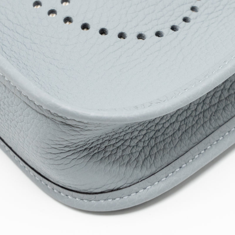 Hermes Mini Evelyne clemence gris pantin LGHW stamp K