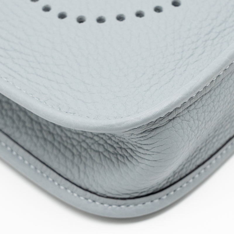 Hermes Mini Evelyne clemence gris pantin LGHW stamp K