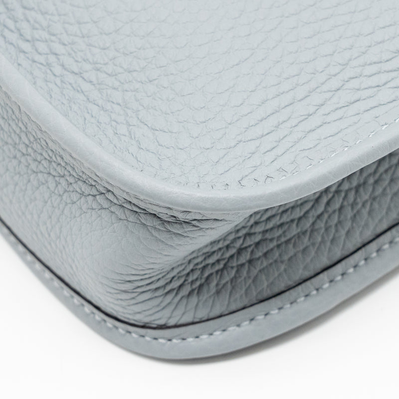 Hermes Mini Evelyne clemence gris pantin LGHW stamp K