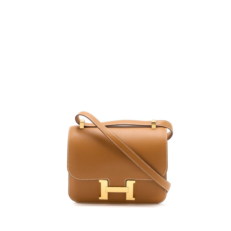 Hermes Constance 24 Epsom Gold GHW Stamp Z