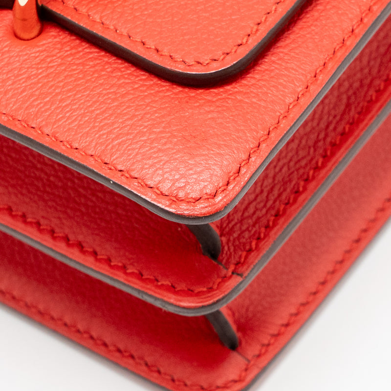 Hermes Mini Roulis Evercolor S3 Rouge De Coeur LGHW Stamp D