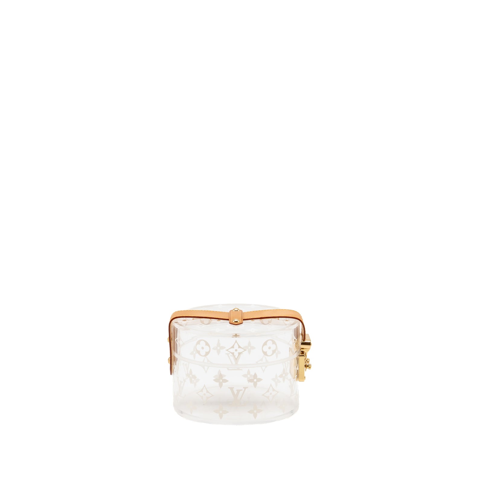 LOUIS VUITTON　 モノグラム　ボワット　スコット　クリア　ホワイト Louis Vuitton Scott Box Monogram Plexiglass / Leather Clear / White GH