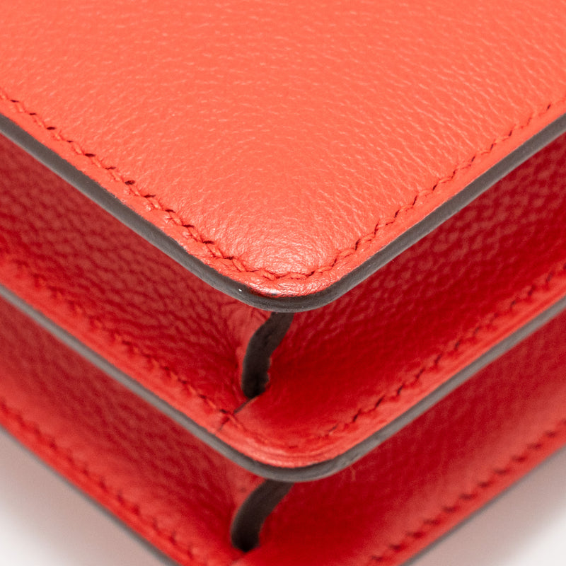 Hermes Mini Roulis Evercolor S3 Rouge De Coeur LGHW Stamp D