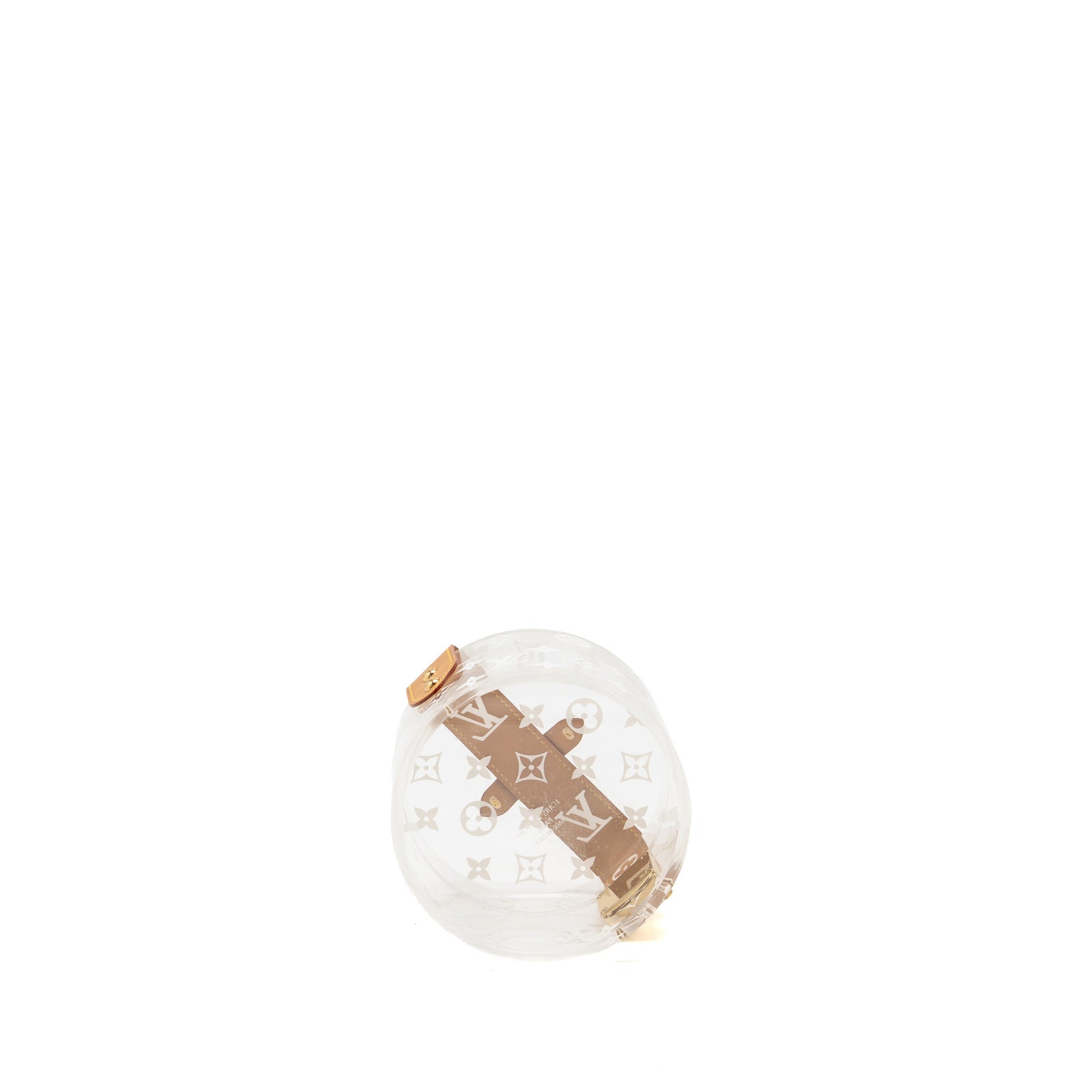LOUIS VUITTON　 モノグラム　ボワット　スコット　クリア　ホワイト Louis Vuitton Scott Box Monogram Plexiglass / Leather Clear / White GH