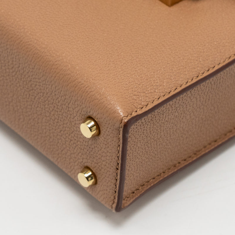 Hermes Mini Verrou Chèvre Mysore 2J Quebracho LGHW Stamp U