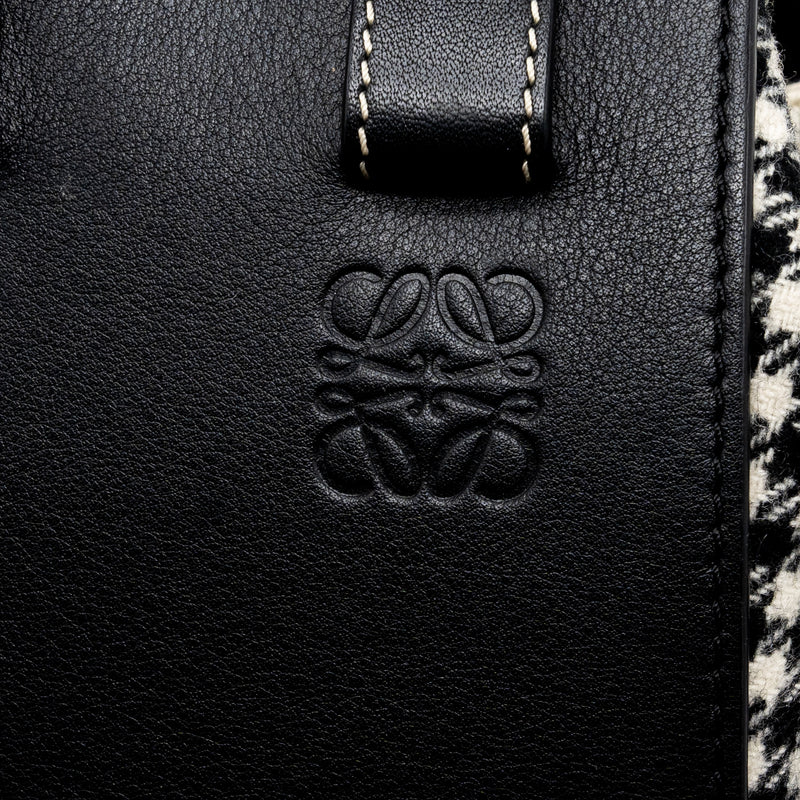 Loewe small hammock bag calfskin / fabric multicolor black / white SHW