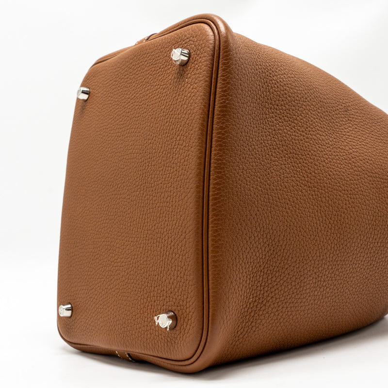 Hermes Picotin 22 Lock Bag Clemence Gold SHW Stamp C