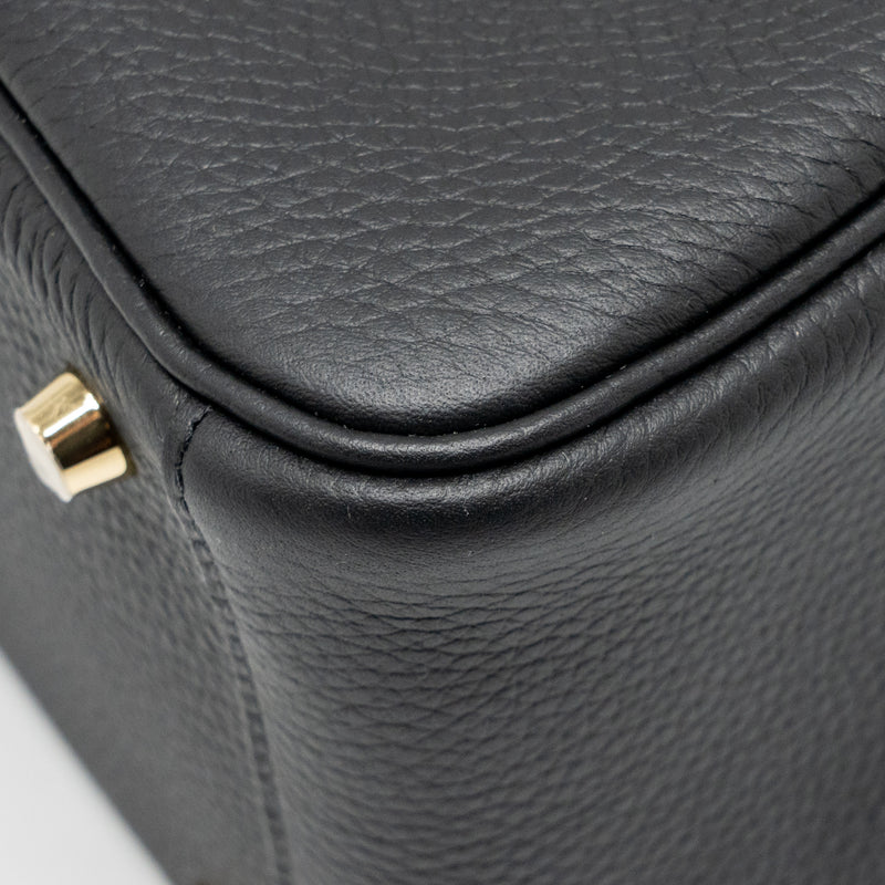 Hermes Lindy 26 Clemence black GHW stamp K