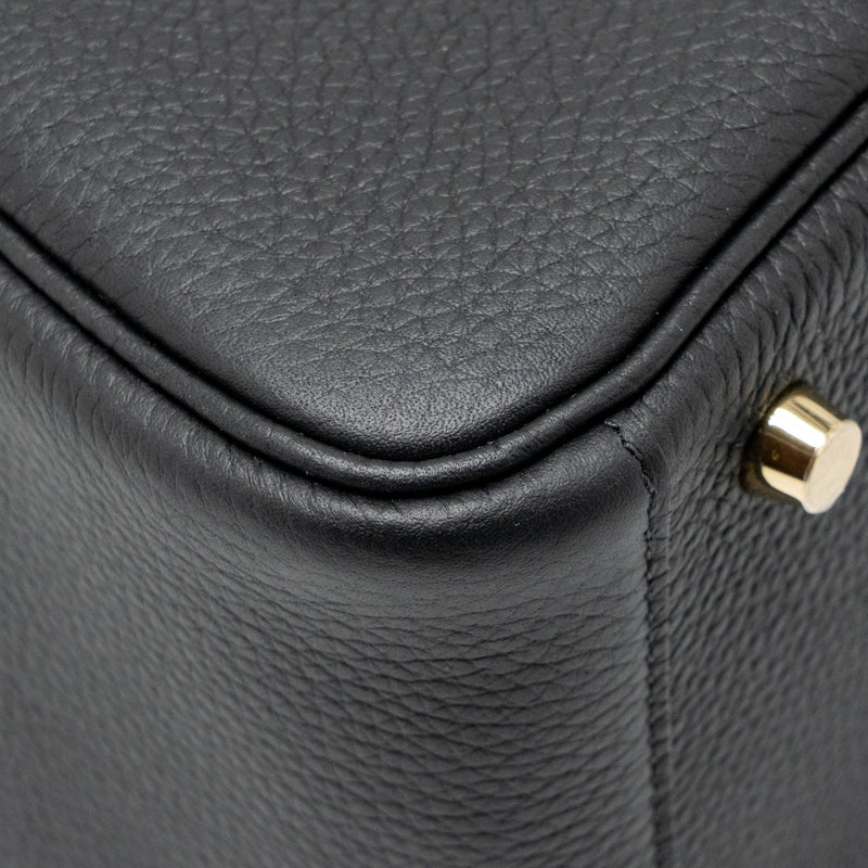 Hermes Lindy 26 Clemence black GHW stamp K