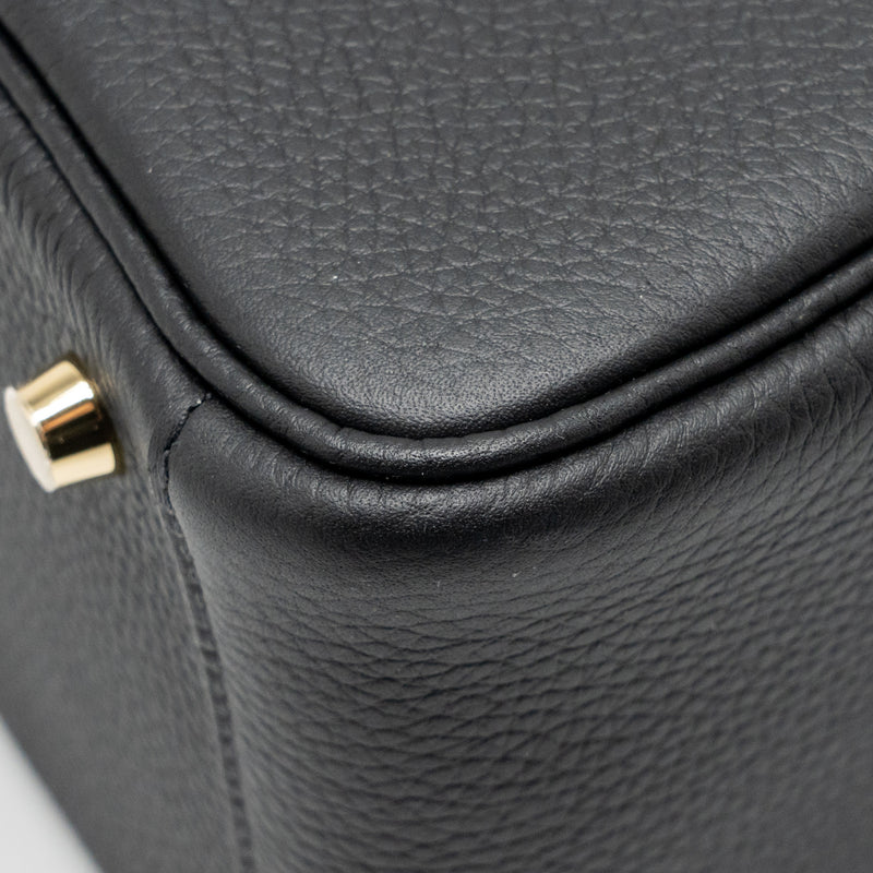 Hermes Lindy 26 Clemence black GHW stamp K