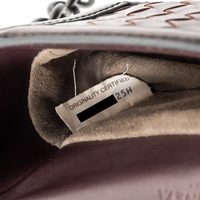 Bottega Veneta Mini Intrecciato Flap Bag Leather Dark Brown with Black Hardware