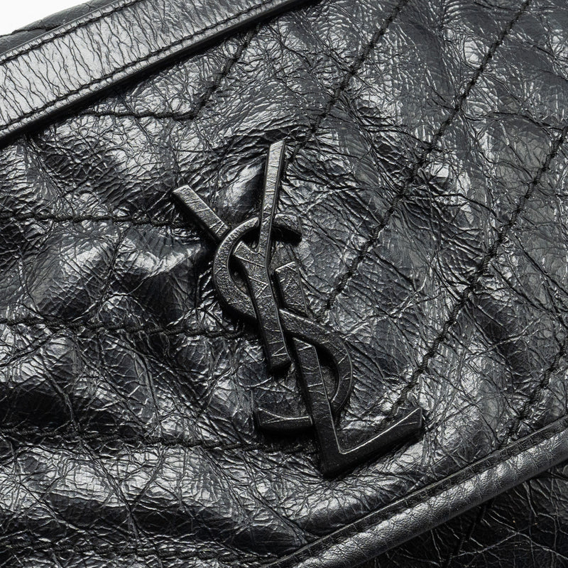Saint Laurent/YSL Medium Niki Bag Shiny Calfskin Black SHW
