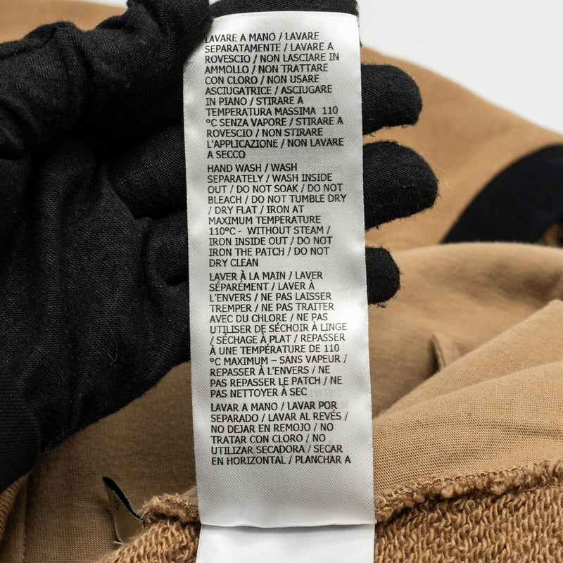 GUCCI Size XS Vintage Logo Sweatshirt Cotton Carmel/Multicolour