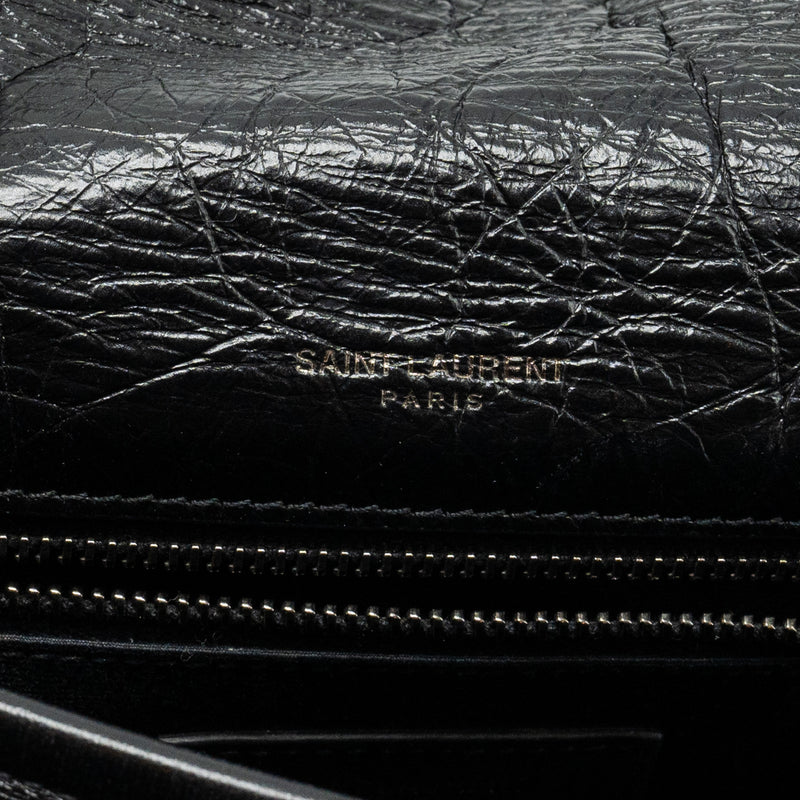 Saint Laurent/YSL Medium Niki Bag Shiny Calfskin Black SHW