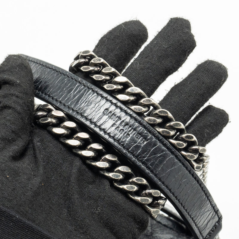 Saint Laurent/YSL Medium Niki Bag Shiny Calfskin Black SHW