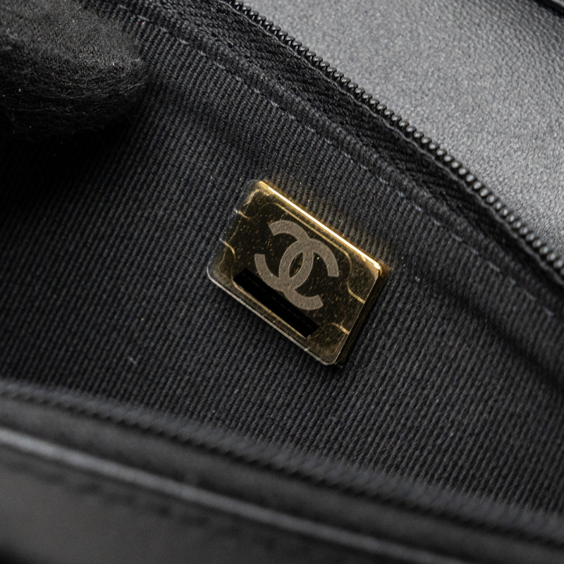 Chanel Coco Heart Wallet On Chain Lambskin Black GHW (Microchip)