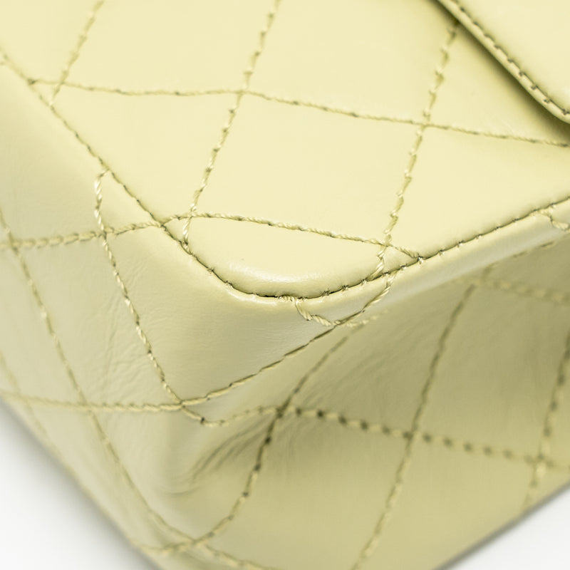 Chanel Mini 2.55 Reissue Aged Calfskin Green GHW