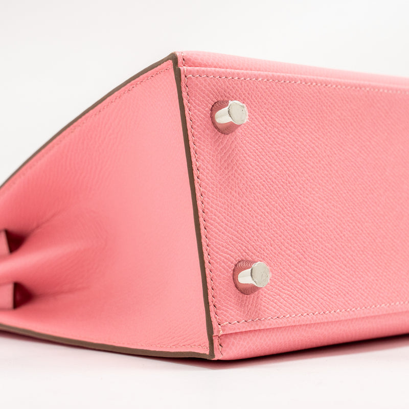 Hermes Kelly 25 Epsom 1Q Rose Confetti SHW Stamp Y