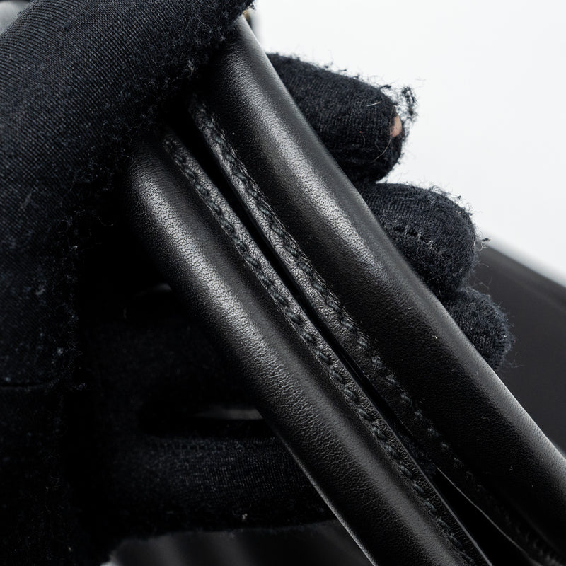 Prada tote bag nylon / leather black GHW