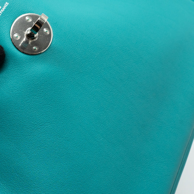 Hermes Lindy 26 Swift Blue Paon SHW Stamp X