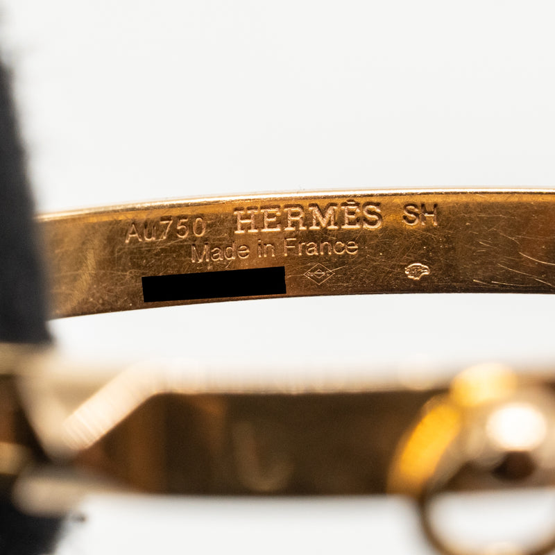 Hermes Size SH Collier de Chien Bracelet, Small Model, Rose Gold