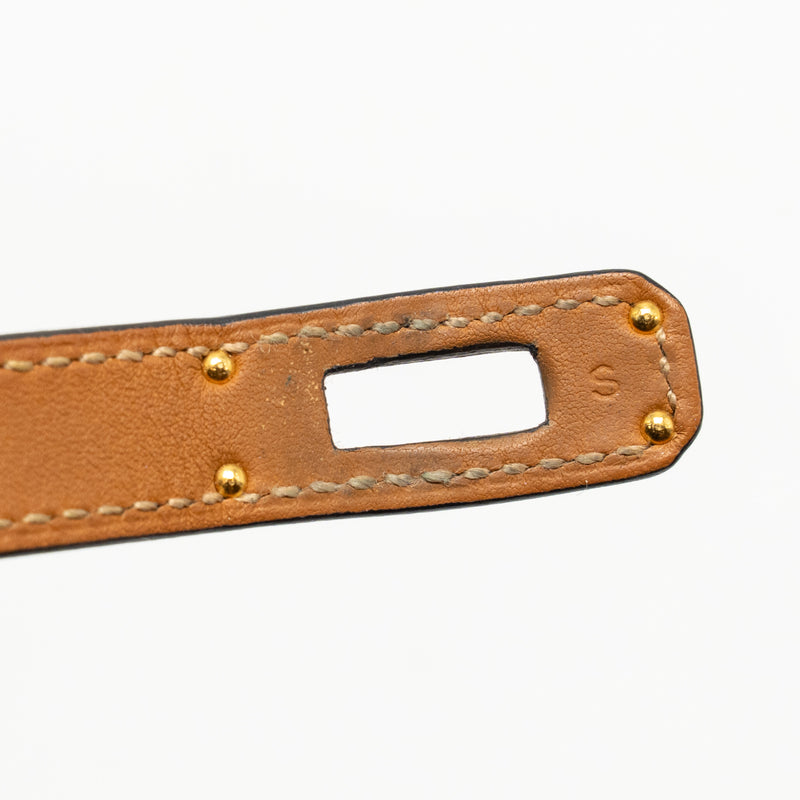 Hermes Size S Kelly Double Tour Bracelet Calfskin Black GHW Stamp Square P