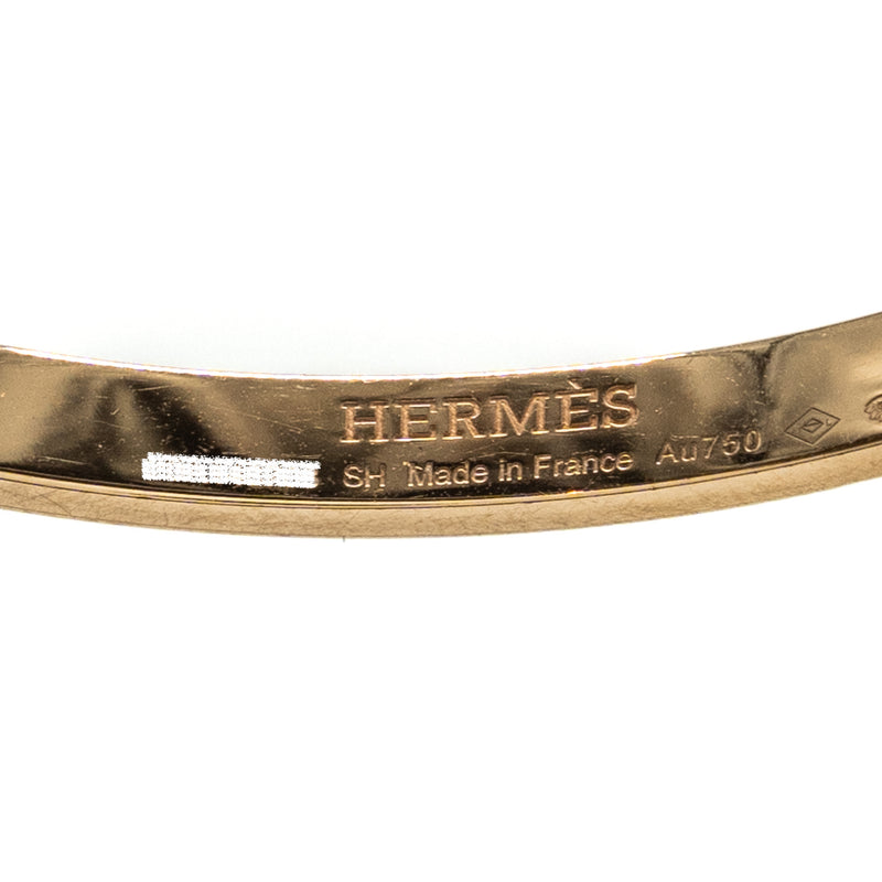 Hermes Size SH Kelly Cadenas Bracelet, small Model Rose Gold/Diamonds