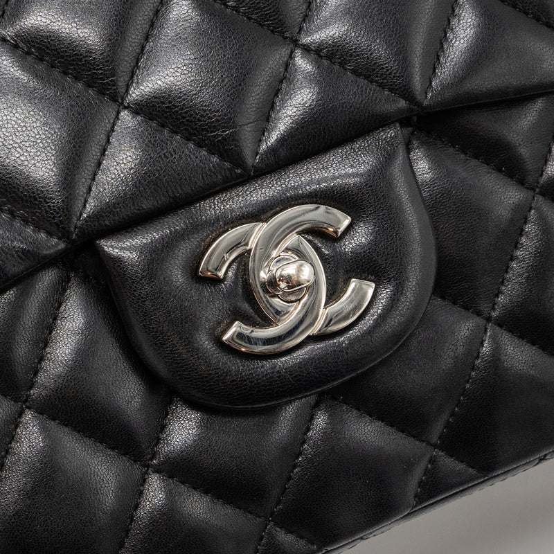 Chanel Classic Jumbo Single Flap Bag Lambskin Black SHW