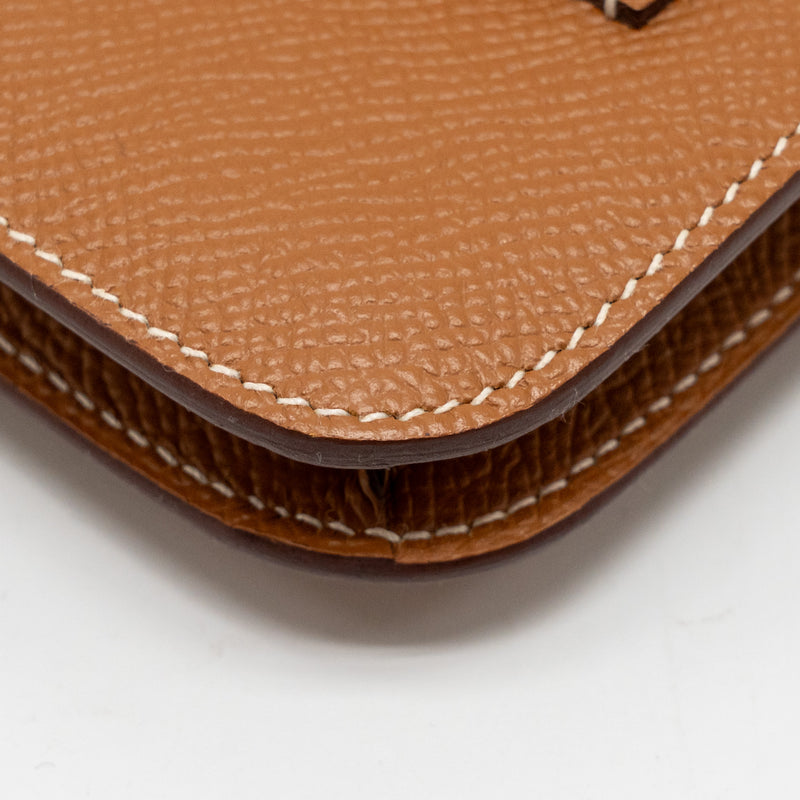 Hermes Constance Slim Epsom Gold GHW Stamp Z