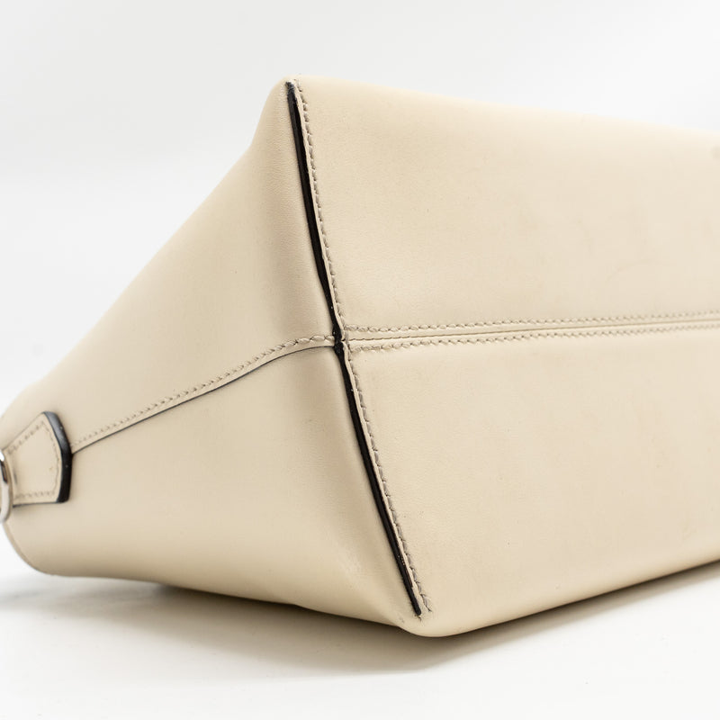 Fendi By The Way Boston Bag Calfskin Light Beige SHW