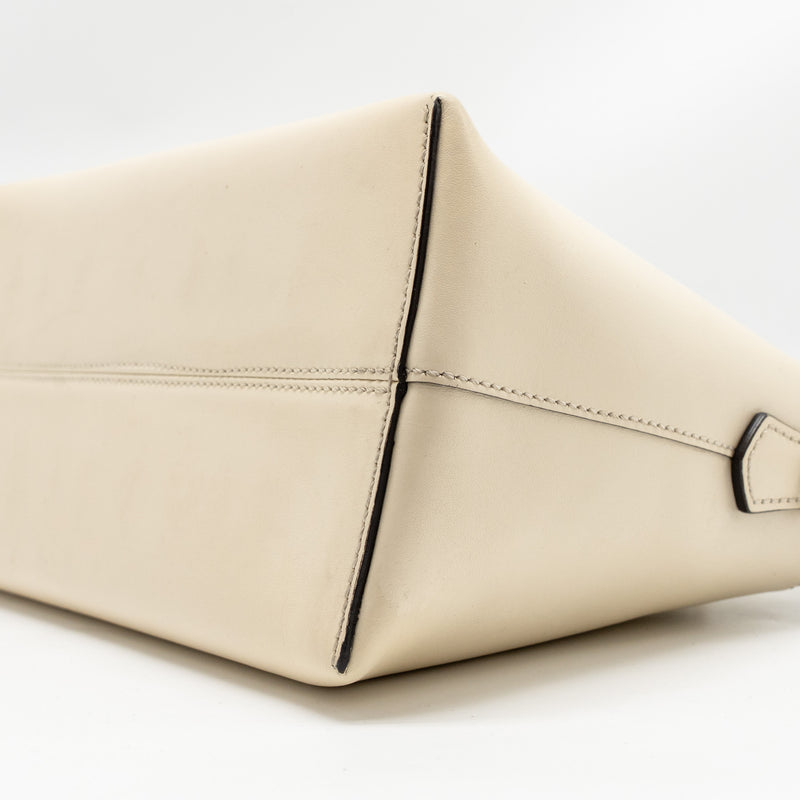 Fendi By The Way Boston Bag Calfskin Light Beige SHW