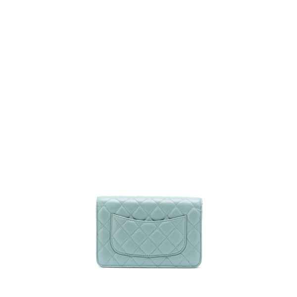 Chanel Wallet On Chain Caviar Light Blue SHW