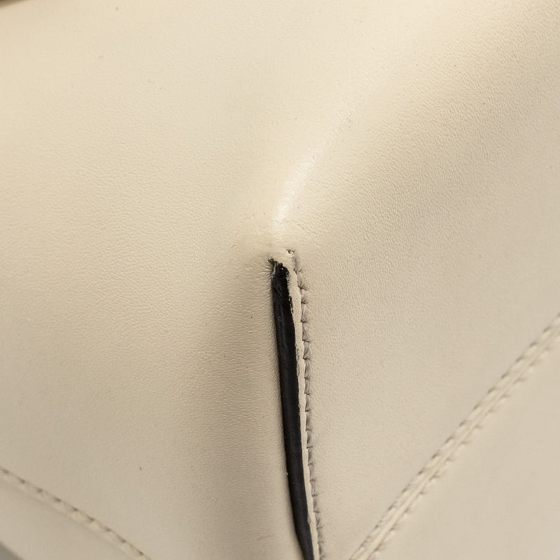Fendi By The Way Boston Bag Calfskin Light Beige SHW