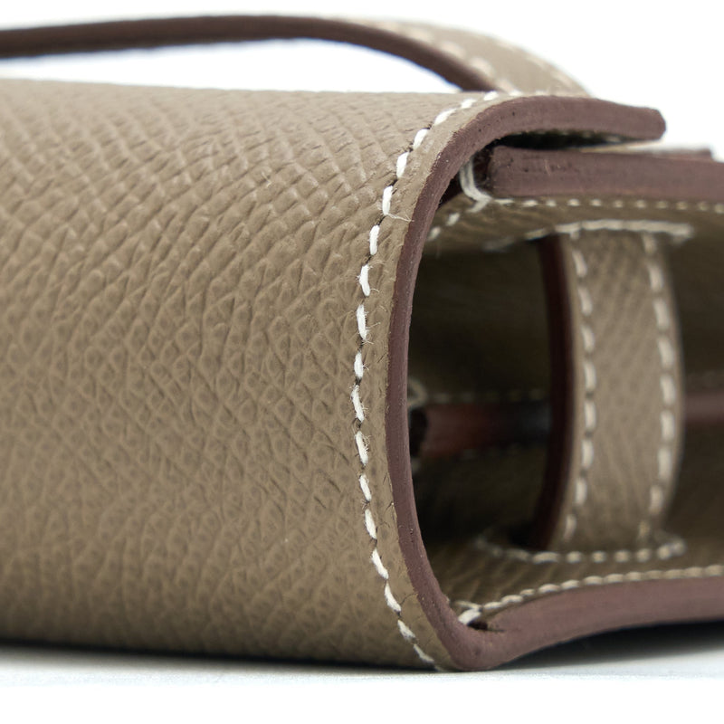 Hermes Classic Kelly to Go Epsom Etoupe GHW Stamp B