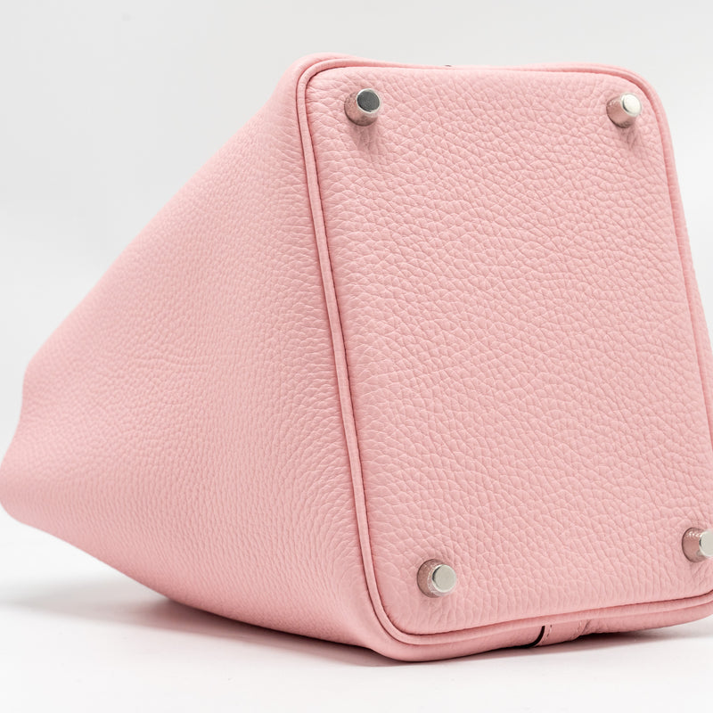 Hermes Picotin 18 Lock Bag Clemence 3Q Rose Sakura SHW Stamp B