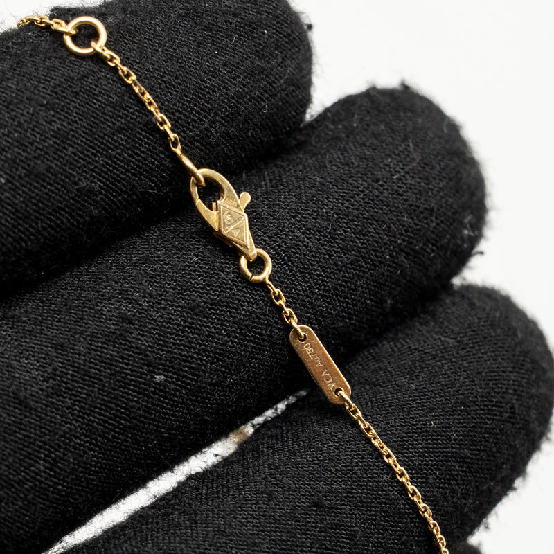 Van Cleef and arpels sweet Alhambra bracelet white mother of pearl / yellow gold