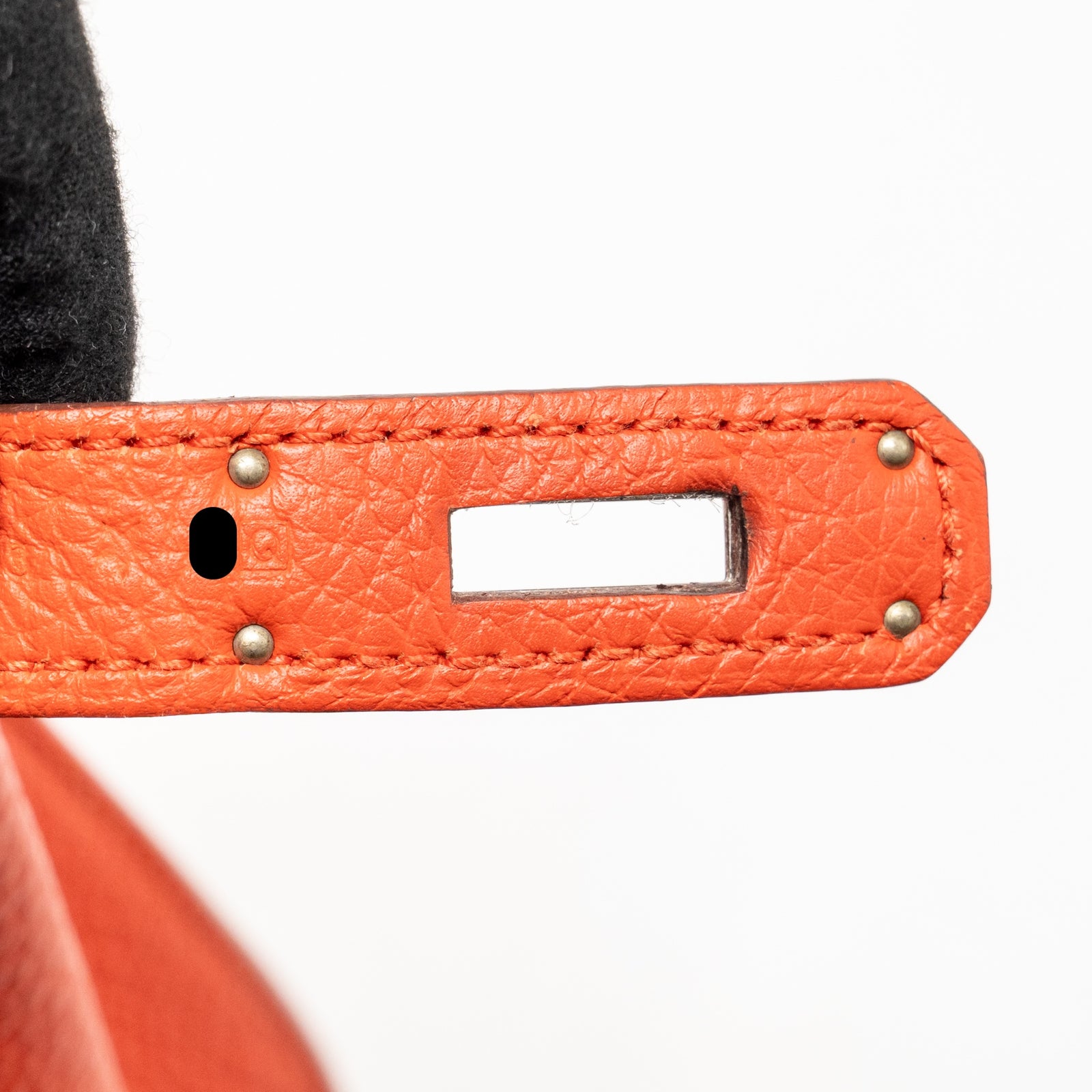 Hermes So Kelly 22 togo capucine SHW stamp square Q